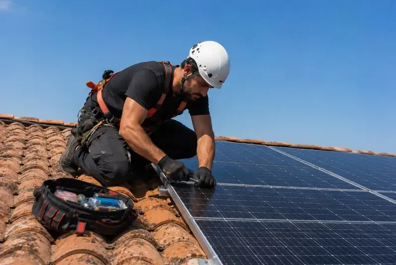 Maintenance et monitoring de panneaux solaires à Saint-Vincent-de-Cosse
