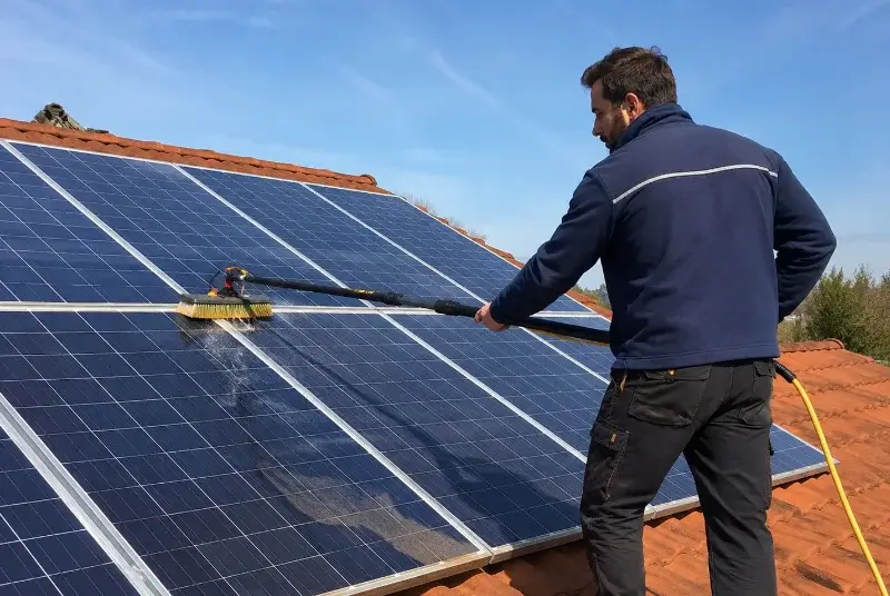 Nettoyage et entretien de panneaux solaires à Saint-Vincent-de-Cosse